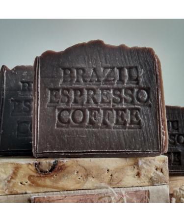 Brazilian Espresso Scrub Soap with Coffee Butter and Vanilla Handcrafted Soap - Buy Online on GoSupps.com