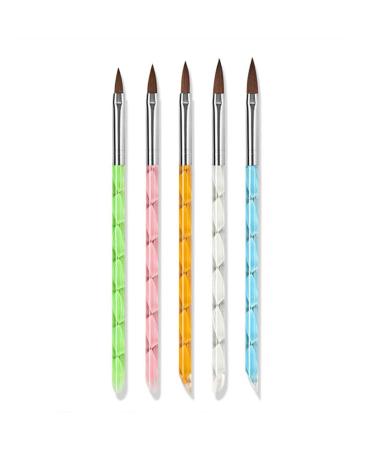 5pcs Nail Art Brush Nail Painting Pen Set Fashion Design for Hand Manicure Home Use
