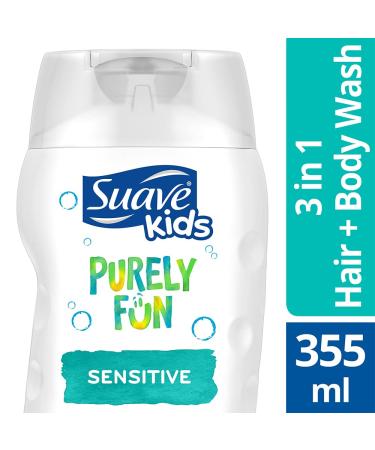 Suave Kids Purely Fun Sensitive 3-in-1 Shampoo Conditioner Body Wash 12 oz - Buy Online on GoSupps.com