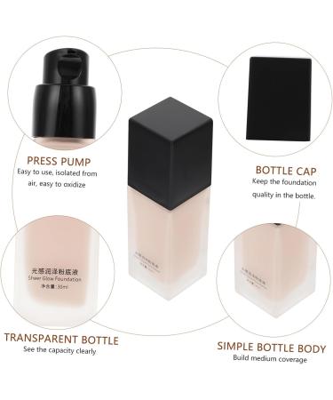 VINTORKY Liquid Foundation Makeup Supplies Concealer Foundation Concealer Liquid Foundation Fluid Glass Black - Buy Online on GoSupps.com