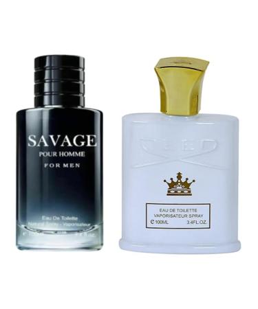 Savage for Men & King-D eau de toilette for Men 3.4oz EDT Sprays Pack of 2. - Buy Online on GoSupps.com