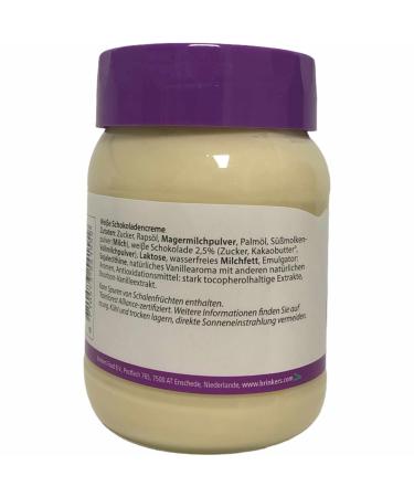 Nusco White Chocolate Cream Spread 400g - Indulge in Sweetness with 2.5% White Chocolate - Perfect for Snacks & Desserts - International Shipping Available - Buy Online on GoSupps.com