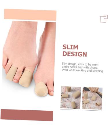 Shop 2pcs Toe Scuffs & Protective Sleeves - Silicone Nylon Covers for Comfortable Toe Protection | Breathable Toe Caps - Buy Online on GoSupps.com