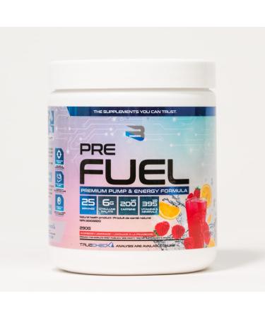 Believe Supplements Pre Fuel - Ultimate All-in-One Pre-Workout with 200mg Caffeine Laser Focus Muscle Fullness - Boost Energy Endurance and Performance - Gym and Fitness Enhancement - Alpha-GPC Creatine Beta-Alanine (Raspberry Lemonade) - Buy Online on GoSupps.com