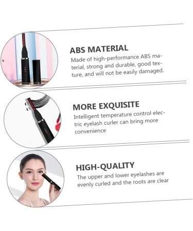 Mikinona 1pc Eyelash Curler Mini Hair Electric Eye Curler Heating Eyelash Brush Lashes Curler Wisking Tool Electric Mini Lash Curler Electric Curlers Makeup Tool USB Abs Hair Clip - Buy Online on GoSupps.com
