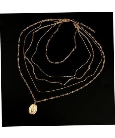 COLLBATH Ladies Necklaces Fashion Unique All-match Stylish Multilayer Pendant Necklace Trendy Choker Necklace for Ladies Women Girls Womens Chain Necklace - Buy Online on GoSupps.com