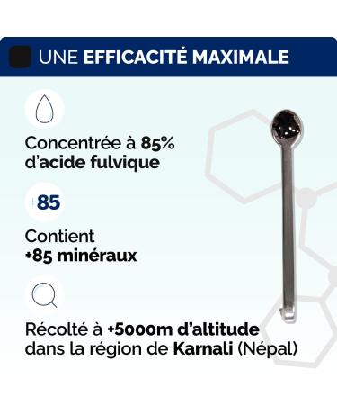  Nujim Himalayan Shilajit 100g + Spoon Included | Pure Resin | 85% Fulvic Acid High Concentration | Vegan Non-GMO No Additives | - Buy Online on GoSupps.com
