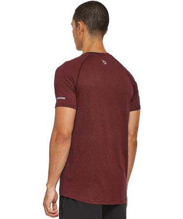 BALEAF Men's Quick Dry Short Sleeve T-Shirt - Heather Red, Size Medium - Buy Online on GoSupps.com