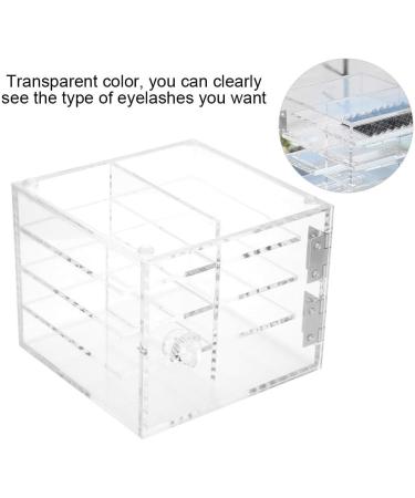 Eyelash Storage Box Eyelashes Extension Supply Transparent Acrylic Makeup Cosmetic Case 8 Layers False Eyelashes Extension Makeup Box - Buy Online on GoSupps.com