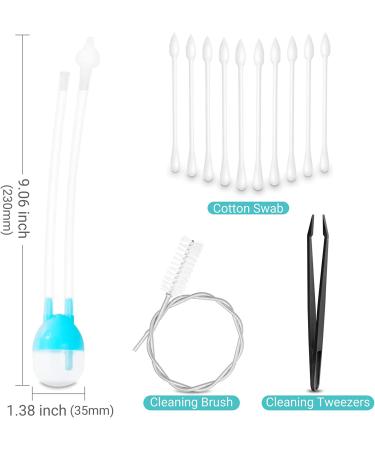 iShanCare Baby Nasal Aspirator - Safe Nose Sucker for Infants, Newborns, and Toddlers - Blue - Buy Online on GoSupps.com