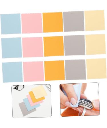 VILLCASE 45 Pcs Microfiber Cleaning Cloths for Jewelry & Eyeglasses - Double-Sided Fleece Soft Assorted Colors - Ideal for Silver Jewelry & Diamonds - Buy Online on GoSupps.com