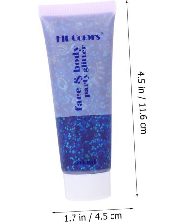 Buy Holographic Blue Sequin Gel - Chunky Glitter Eye Shadow & Nail Art | Shimmer Cosmetic Glitter for Crafts - 2.5X4.5X11.6CM - Buy Online on GoSupps.com