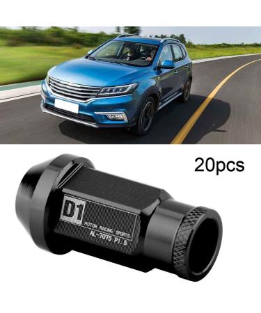 Buy M12X1.5 Black Aluminum Wheel Nuts - Racing Tire Screws for Cars | International Shipping - Buy Online on GoSupps.com