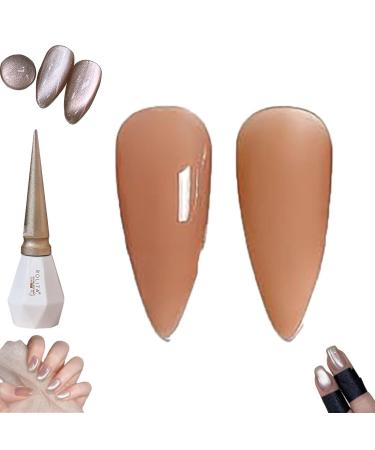 Rolita Gel Polish 2024 New 16 Colors Nude Gel Polish Rolita Nail Polish Glitter Crystal Gel Nail Polish Jelly-Colored Nail Polish Cat Eye Gel Nail Polish Quick Dry Nail Polish (0.06 Fl Oz Y-08) 0.06 Fl Oz Y-08