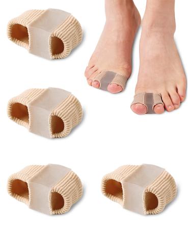 Golbylicc Bunion Toe Separators for Overlapping Toes Women Men  Gel Toe Spacers Bunion Corrector with 2 Loops for feet (4PC)