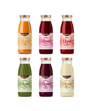 Safe Time 7-Day Fasting Cure Bio | 7x 6 Bottles of Fruity-Sweet Fruit & Vegetable Juices with Herbs | International Shipping Available - Buy Online on GoSupps.com