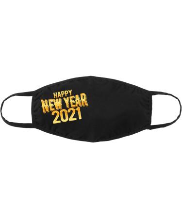 Happy New Year 2020 Adult Anti-dust Face Mouth Balacava Unisex Dust Balacava for Camping Travel Black Reusable Washable Face Bandanas Outdoor Neck Gaiter - Buy Online on GoSupps.com