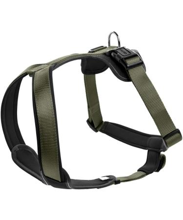 HUNTER NEOPRENE dog harness nylon padded with neoprene L 72 - 91 cm olive/black olive/black 72 - 91 cm