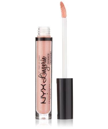 NYX PROFESSIONAL MAKEUP Lip Lingerie Shimmer  Lip Gloss - Spirit (Nude Pink) Spirit 0.11 Ounce (Pack of 1)