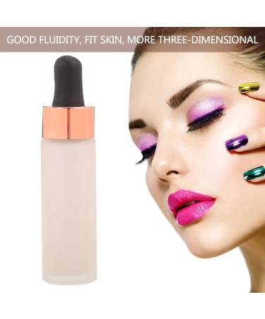 Illuminator Liquid Highlighter Drops Illuminating Fluid Added to Foundation Primer or Moisturiser for a Versatile Glow 15ml(DC004-7#) - Buy Online on GoSupps.com