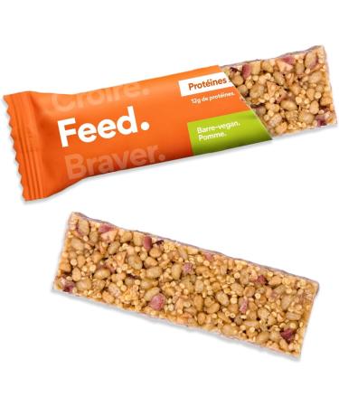 Feed Protein Bar Pack. | 8 protein snacks including 1 keto | 30% vegan protein low sugar gluten free - Buy Online on GoSupps.com