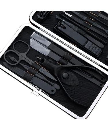 15 in 1 Stainless Steel Nail Clippers Pedicure Set Nail Scissors & Eyebrow Grooming Kit Nail Care Travel Tools Kit for Men Women - Buy Online on GoSupps.com