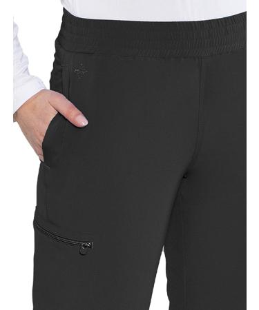 Med Couture Women's Energy Collection Seamed Jogger Scrub Pant - Black (X-Small Petite) - Buy Online on GoSupps.com
