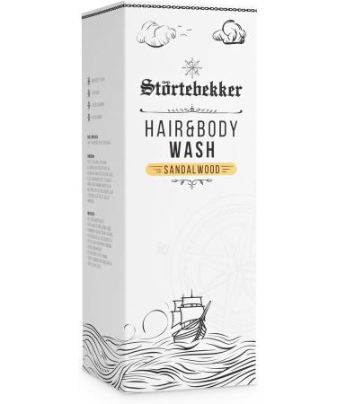 St rtebekker Premium Hair & Body Wash Sandalwood 2in1 shampoo and shower gel for men moisture shampoo with aloe vera shower gel and shampoo for men 500 ml from natural ingredients - Buy Online on GoSupps.com