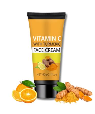Turmeric Face Cream - Face Moisturizer for Women - Face Moisturiser with Turmeric & Vitamin C - Natural Skincare Ingredient - Anti-Aging Moisturiser Face Women - Dark Spot Remover Face Cream for Women