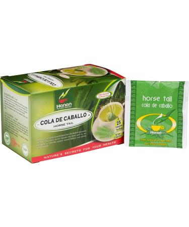 Horsetail Tea (Cola de Caballo) - 25 Teabags of All-Natural Horse Tail from Peru a.k.a. Shavegrass Snake Grass Equisetum Puzzlegrass - Buy Online on GoSupps.com