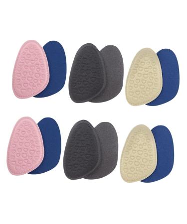 FOMIYES 6 Pairs Forefoot Pad Invisible High-Heel Half Sole Mat High Heel Insoles Corner Trowel Foot Insoles Lady Insoles of Foot Cushion Gel Insole Sole Pad Damping Mesh Stretch Fabric