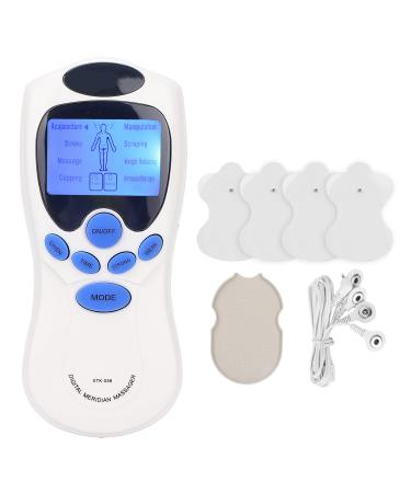 Digital EMS/TENS Stimulation Current Device Electric Neck Massager for Pain Relief Muscle Stimulation and Relaxation with 4 Electrode Pads