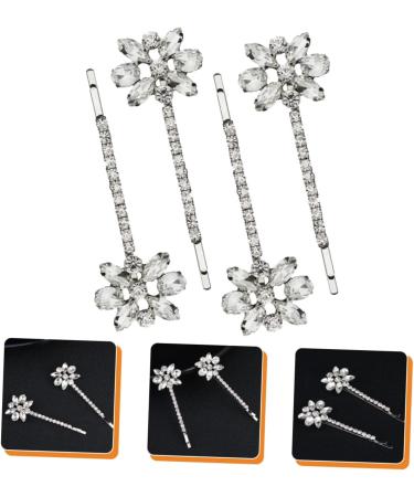 FOMIYES 6 Pairs Bridal Rhinestone Barrette 90s Jewelry for Women Aesthetic Hair Accessories Metal Hair Clips for Women Rhinestones Hair Pin Wedding Hair Pin Zinc Alloy Pearl Hairpin Bride - Buy Online on GoSupps.com