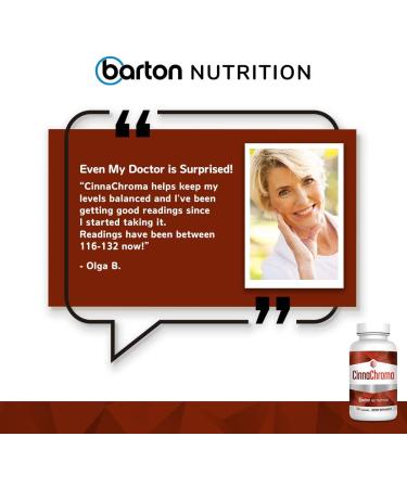 Barton CinnaChroma Cinnamon Capsules - 30 Capsules with Chromium and Vanadium for Metabolism and Cardiovascular Health - Buy Online on GoSupps.com