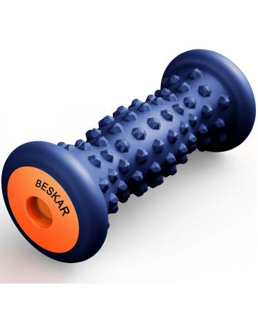 Foot Massager Roller for Plantar Fasciitis Relief Foot Roller for Deep Tissue Muscles Arch Pain Navy Blue - Buy Online on GoSupps.com