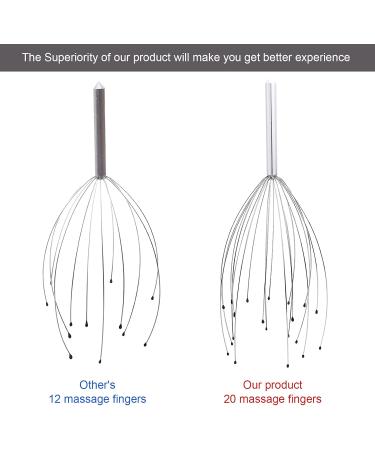 Premium 20-Claw Head Massager - Ultimate Relaxation & Wellness Gift for Head Massage - Buy Online on GoSupps.com