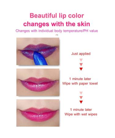 Slifthistle Blue Enchantress Color Changing Lipstick - Long-Lasting & Moisturizing (2 PCS) - Buy Online on GoSupps.com