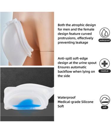 Portable Women's Urinal - Wearable Silicone Design with Urine Collection Bags | Skin-Friendly Odorless & Comfortable - Buy Online on GoSupps.com