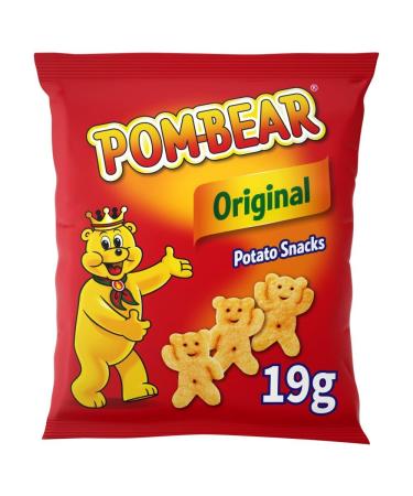 Pombears Light & Crispy Snacks 36x 19g (Original Salted)