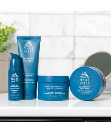 Oars + Alps Anti Everything Pads with Glycolic & Salicylic Acids - 28 Count | Dermatologist Tested Exfoliant & Blackhead Remover - Buy Online on GoSupps.com