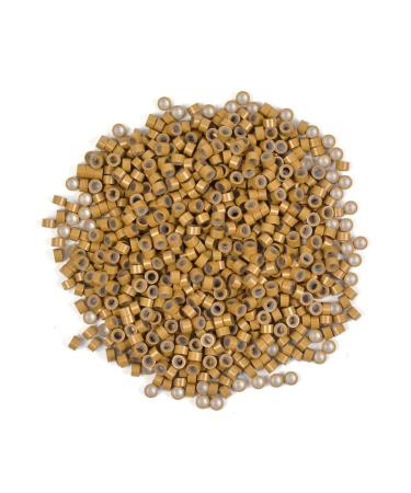 1000 pieces 5 mm micro rings silicone rings micro links ring beads for hair extension (dark blonde) 1000 pieces dark blonde - Buy Online on GoSupps.com