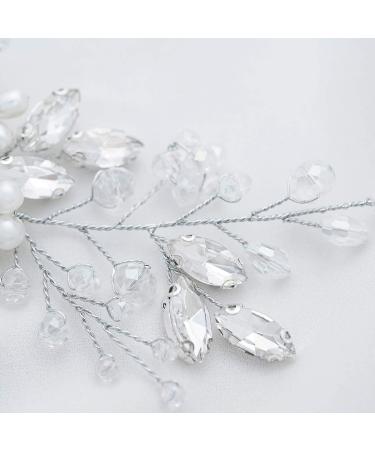 Jakawin Bride Wedding Hair Comb HC034 - Silver Bridal Hair Accessories for Women and Girls - Buy Online on GoSupps.com
