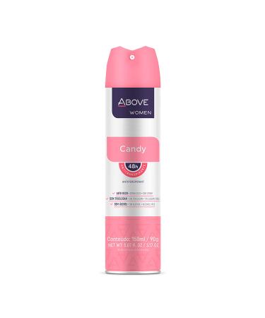 ABOVE Candy - 48 Hours Antiperspirant Deodorant for Women - Notes of Lime  Tangerine and Apricot - Dry Spray Protects Against Sweat and Body Odor - Stain and Cruelty Free - 3.17 oz Candy 3.17 Ounce