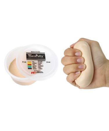 CanDo Theraputty Plus Hand Exercise Putty for Rehabilitation, Exercises, Hand Thearpy, Occupational Therapy, Hand Strengthening, Improve Motor Skills, Stress Relief 2-ounce XX-SOFT