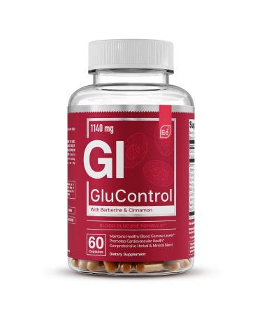 Essential Elements GluControl with Berberine & Ceylon Cinnamon - Blood Sugar Support - 60 Count - 30 Servings