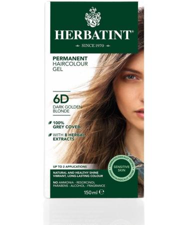 Herbatint Permanent Dye Care Of 8 Plant Extracts 150ml - 6D Dark Golden Blonde - Buy Online on GoSupps.com