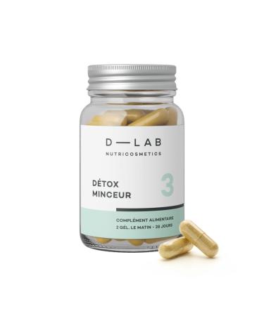 D-LAB Slimming Detox | 1 Month Natural Treatment | Cleans the Elimination System and Facilitates Weight Management