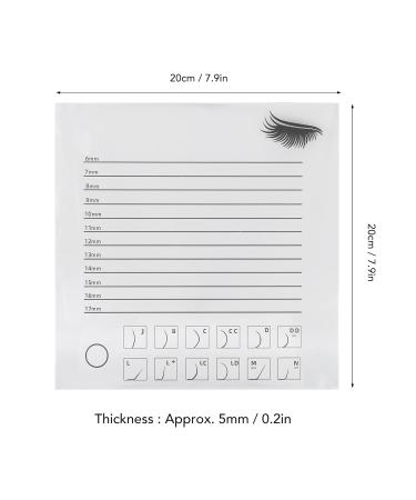 20x20 cm Washable Eyelash Extension Tray with Scale - Large Holder for Salon Extensions - Buy Online on GoSupps.com