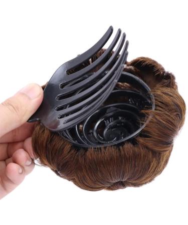 Hair Bun Brazilian Real Hair Braided Bun Hair Piece Braided Bun Donut Claw Clip Style Wig Extensions Real Hair Ladies Hair Bun Hair Extension Hair Piece (Color : D) - Buy Online on GoSupps.com
