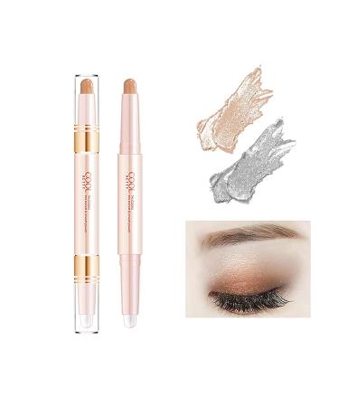LAMUSELAND 2 Tone Glitter Eyeshadow Stick Set - Waterproof & Long Lasting Eye Makeup Tool for Women (12 Colors) - Buy Online on GoSupps.com